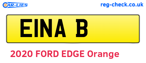 E1NAB are the vehicle registration plates.