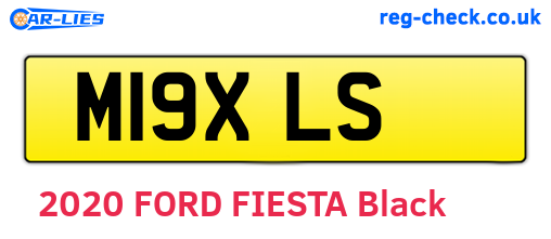 M19XLS are the vehicle registration plates.