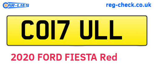 CO17ULL are the vehicle registration plates.