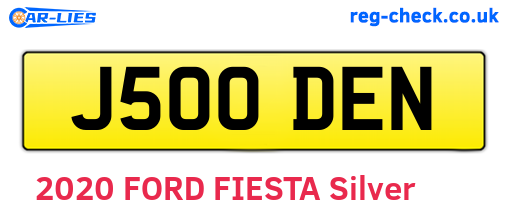 J500DEN are the vehicle registration plates.