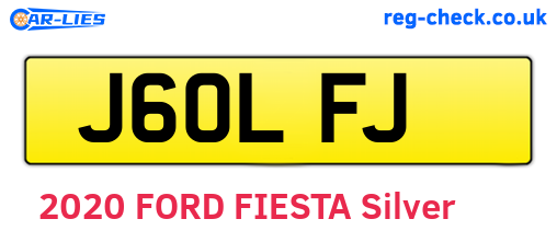 J60LFJ are the vehicle registration plates.