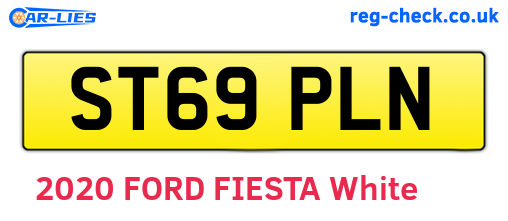ST69PLN are the vehicle registration plates.