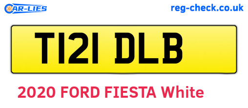 T121DLB are the vehicle registration plates.