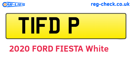 T1FDP are the vehicle registration plates.
