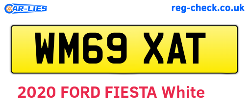 WM69XAT are the vehicle registration plates.