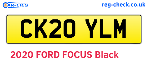 CK20YLM are the vehicle registration plates.