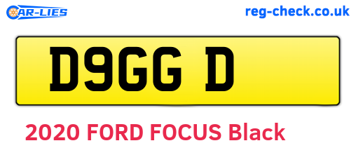 D9GGD are the vehicle registration plates.