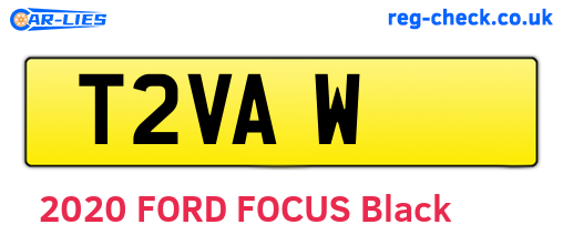 T2VAW are the vehicle registration plates.