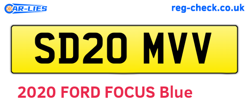 SD20MVV are the vehicle registration plates.
