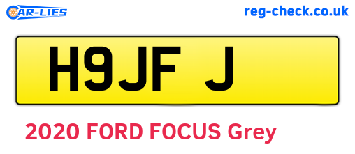 H9JFJ are the vehicle registration plates.