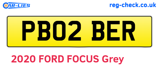 PB02BER are the vehicle registration plates.