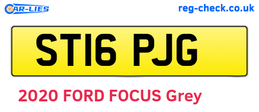 ST16PJG are the vehicle registration plates.