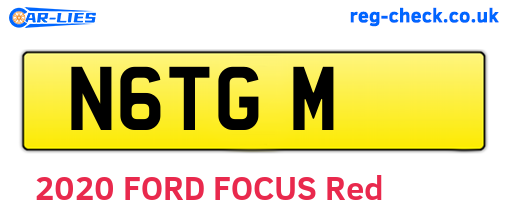 N6TGM are the vehicle registration plates.