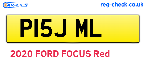 P15JML are the vehicle registration plates.