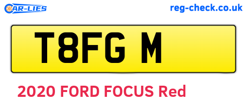 T8FGM are the vehicle registration plates.