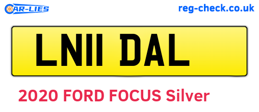 LN11DAL are the vehicle registration plates.