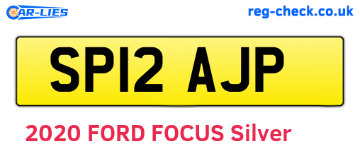 SP12AJP are the vehicle registration plates.