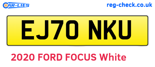 EJ70NKU are the vehicle registration plates.