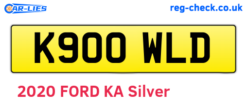 K900WLD are the vehicle registration plates.