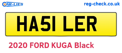 HA51LER are the vehicle registration plates.