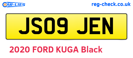 JS09JEN are the vehicle registration plates.