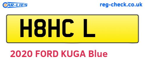 H8HCL are the vehicle registration plates.