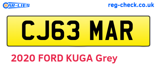 CJ63MAR are the vehicle registration plates.