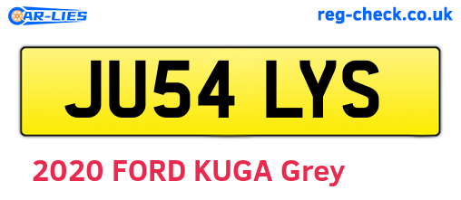 JU54LYS are the vehicle registration plates.