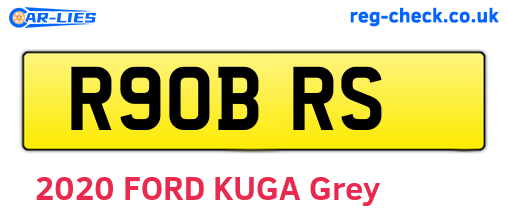 R90BRS are the vehicle registration plates.