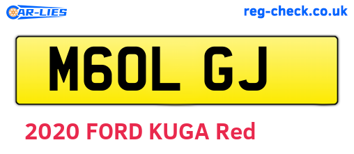 M60LGJ are the vehicle registration plates.