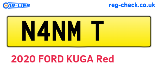 N4NMT are the vehicle registration plates.