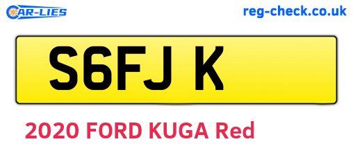 S6FJK are the vehicle registration plates.