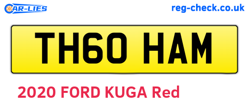 TH60HAM are the vehicle registration plates.