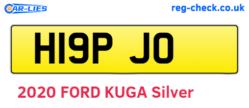 H19PJO are the vehicle registration plates.