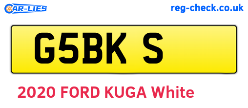 G5BKS are the vehicle registration plates.