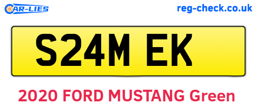 S24MEK are the vehicle registration plates.