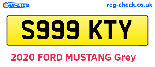 S999KTY are the vehicle registration plates.