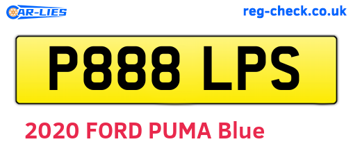 P888LPS are the vehicle registration plates.