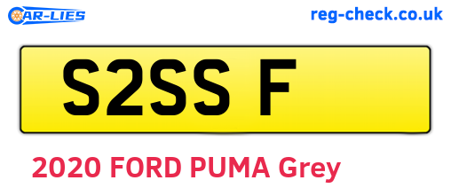 S2SSF are the vehicle registration plates.