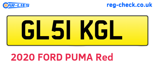 GL51KGL are the vehicle registration plates.