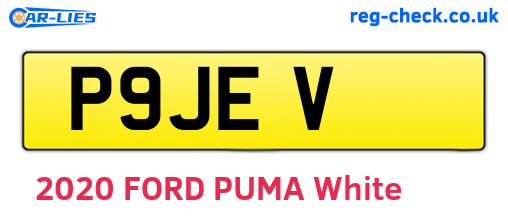 P9JEV are the vehicle registration plates.