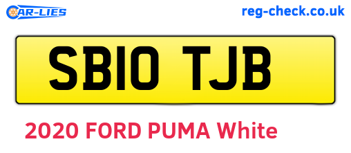 SB10TJB are the vehicle registration plates.