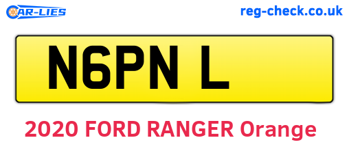 N6PNL are the vehicle registration plates.