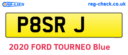 P8SRJ are the vehicle registration plates.