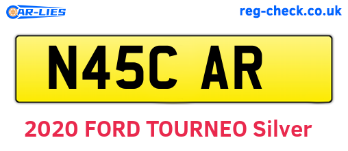 N45CAR are the vehicle registration plates.