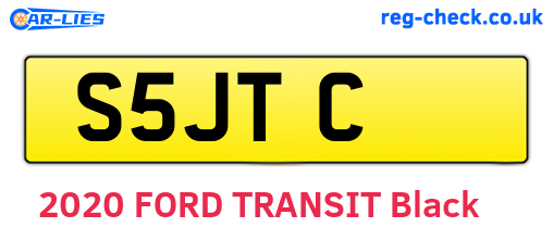 S5JTC are the vehicle registration plates.