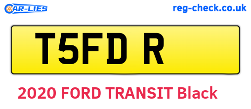 T5FDR are the vehicle registration plates.