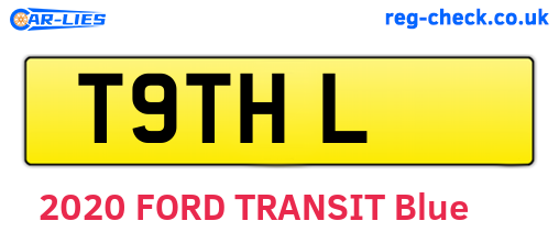 T9THL are the vehicle registration plates.