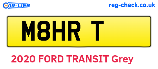 M8HRT are the vehicle registration plates.