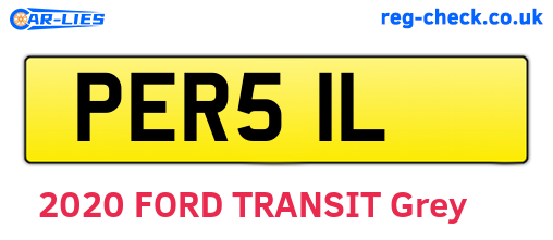 PER51L are the vehicle registration plates.